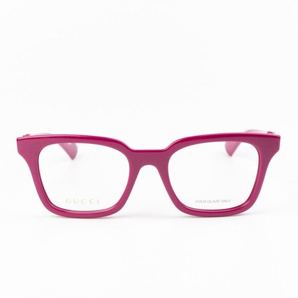 NEW Gucci GG1728O 004 Red Pink Square Women Eyeglasses - Picture 3 of 10